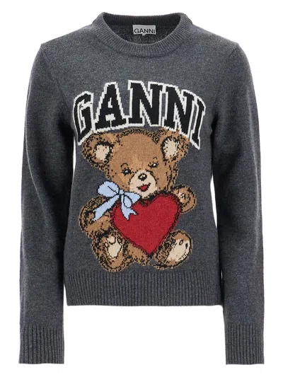 GANNI WOMEN'S GRAPHIC BEAR JERSEY