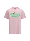 Ganni Basic Cotton Jersey Growing Slowly In Pink