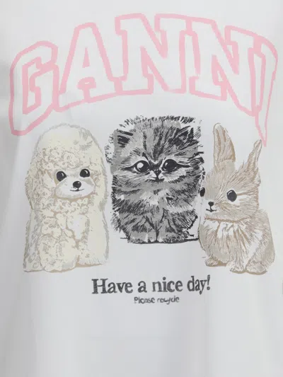 GANNI GANNI WOMEN HAVE A NICE DAY LONG-SLEEVED TOP