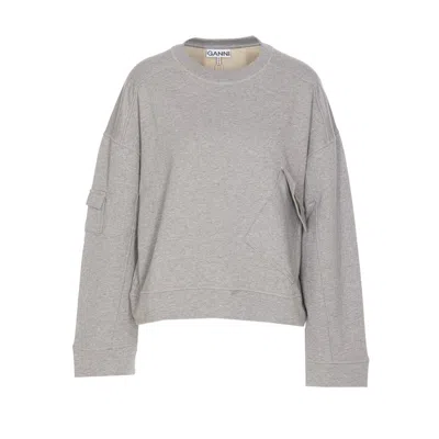 GANNI GANNI WOMEN HEAVY TERRY SWEATSHIRT