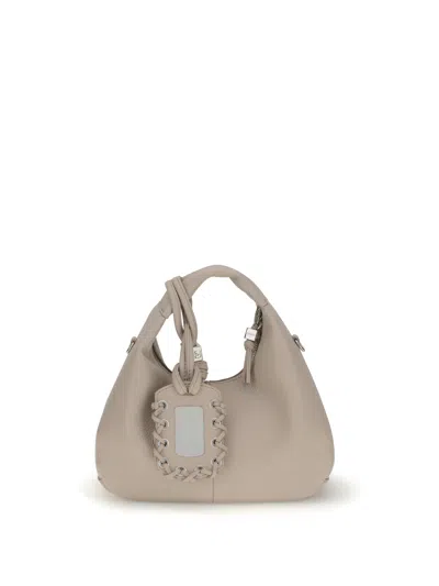 Ganni Women Hobo Mini Grained In Multi