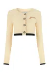 Ganni Cardigan In Wool And Cashmere Blend