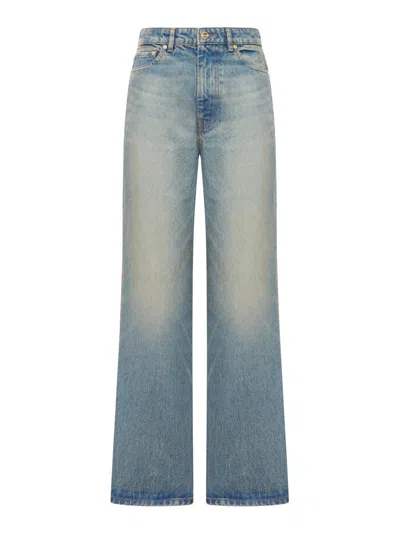 Ganni Women Izey Jeans In Rigid Denim In Blue
