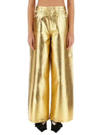 GANNI GANNI WOMEN JEANS WIDE LEG