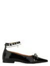 Ganni Jewel Ballerina In Black