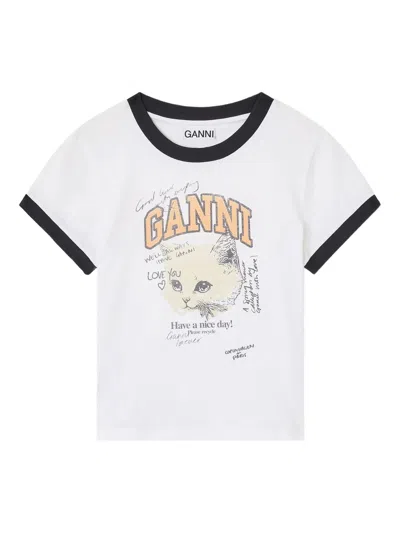 GANNI GANNI WOMEN KITTY T-SHIRT