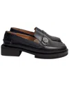 Ganni Women's Leather Crystal-embellished Loafer, Size It | 40 (authentic Pre-  Loved) In Black