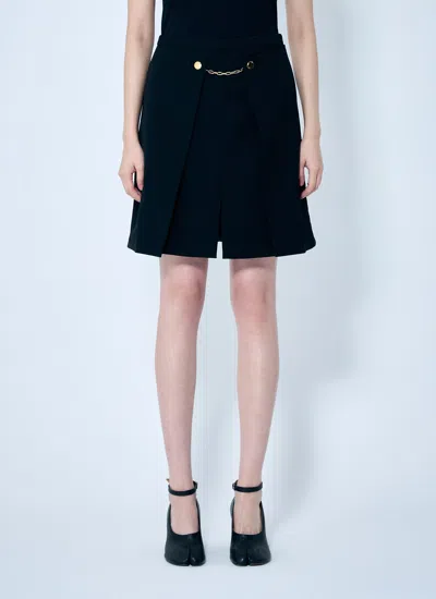 Ganni Women Light Twill Suiting Skirt In Black