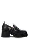 Ganni Loafers With Platform And Buckle In Black