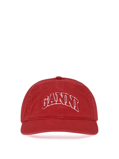 GANNI GANNI WOMEN LOGO BASEBALL CAP