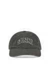 Ganni Logo Baseball Cap In Multi
