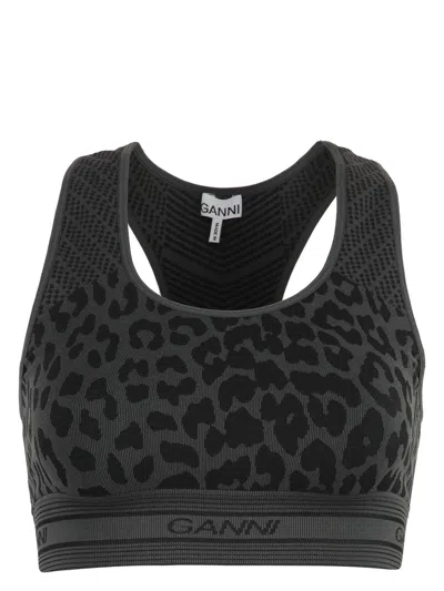 GANNI WOMEN'S LOGO SPORTY TANK-TOP TOP