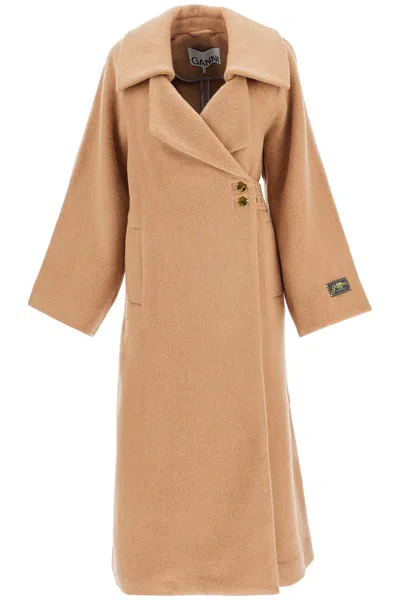 GANNI WOMEN'S WOOL BLEND COAT