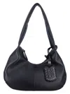 Ganni Medium Hobo Bou Bag In Black