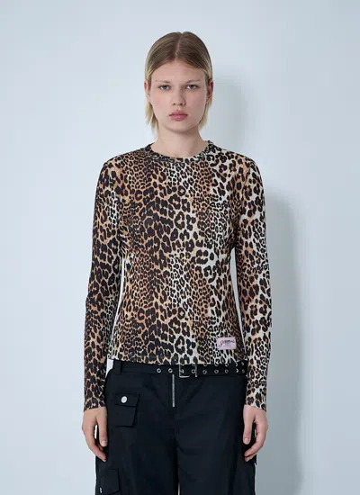 GANNI GANNI WOMEN MESH TOP