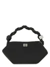Ganni Bou Bag Mini Soir Satin In Black