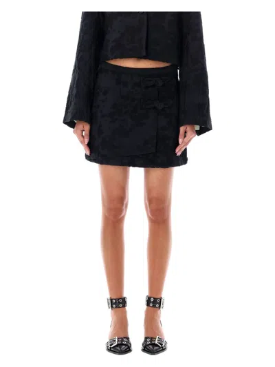 GANNI WOMEN'S MINI SKIRT JACQUARD