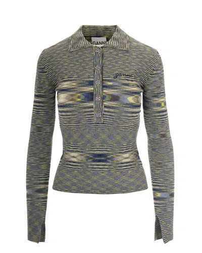 Ganni Women's Mini T-shirt - Sustainable Style In Gray