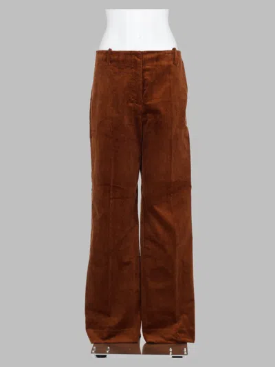 Ganni Women's Organic Cotton & Viscose Stretch Trousers In Brown
