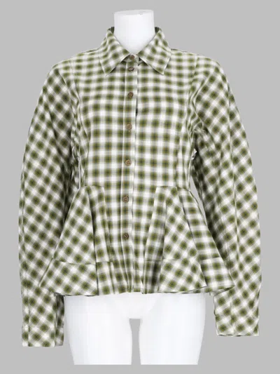 Ganni Women's Organic Cotton Shirt In Green