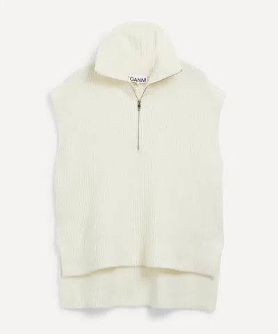 Ganni Women's Oversized Zipper Waistcoat