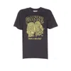 Ganni Basic Jersey Owls Relaxed T-shirt T-shirts Black