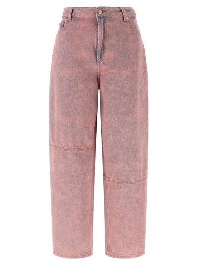 Ganni Women 'pink Washed Stary' Jeans