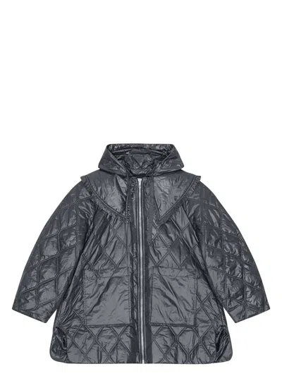GANNI WOMEN'S QUILTED MIDI JACKET