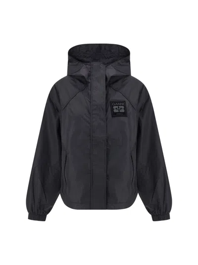 GANNI GANNI WOMEN RECYCLED NYLON JACKET