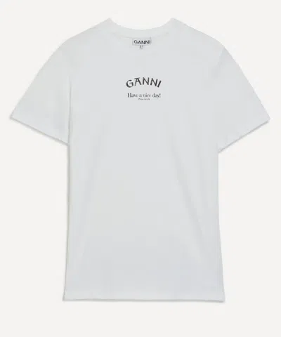 Ganni Women's Relaxed O-neck T-shirt