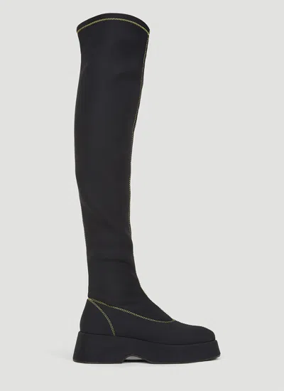 Ganni Women Retro Sock Boots In Black