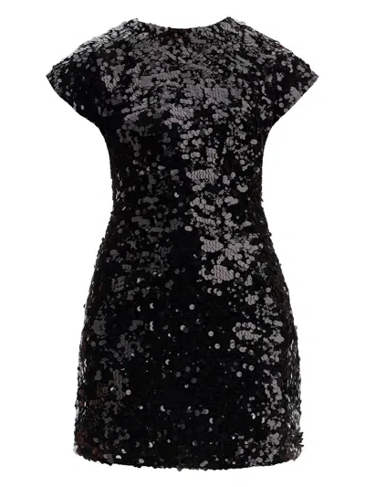 GANNI WOMEN'S SEQUINED MINI DRESS