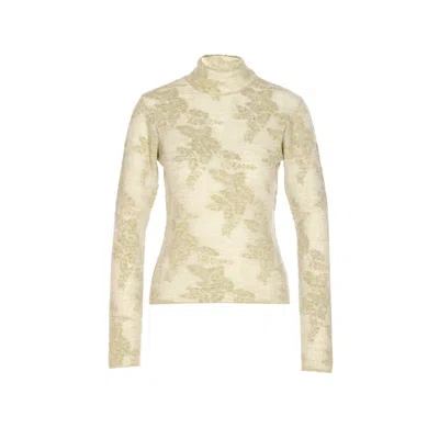 GANNI GANNI WOMEN SHEER TURTLENECK SWEATER