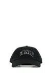 Ganni Women Slate Cotton Baseball Cap