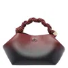 Ganni Bag "bou" Small In Burgundy