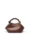 Ganni Bou Bag Small In Chocolate