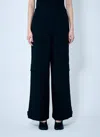 Ganni Women Solid Twill Suiting Cargo Pants