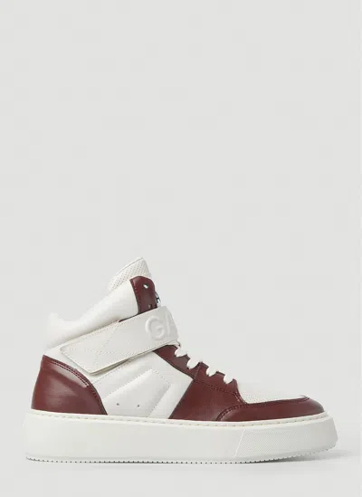 Ganni Sporty Cupsole High-top Sneakers In White