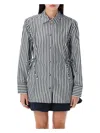 Ganni "oversized Striped In Black Stripes