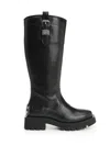 Ganni Chunky Buckle Boots In Black