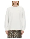 Ganni Future Heavy Jersey Palm T-shirt In White