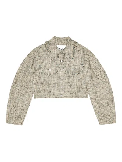 GANNI GANNI WOMEN TWEED JACKET