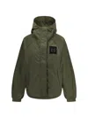 Ganni Flyweight Nylon Jacket Kalamata In Green