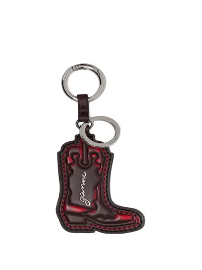 Ganni Women Western Boot Keychain In Multi