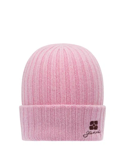 GANNI GANNI WOMEN WOOL BLEND BEANIE