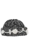 Ganni Women Wool Cap In Gray