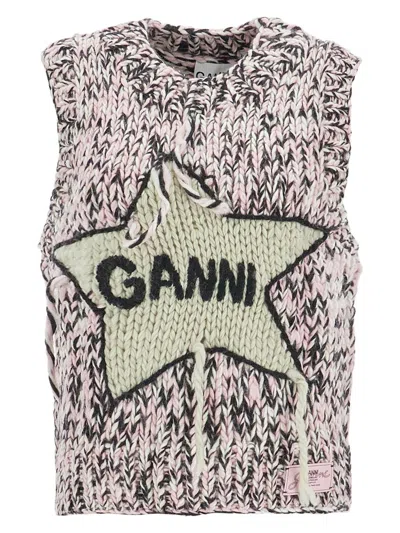 GANNI WOMEN'S WOOL VEST | SIZE SMALL | K2346