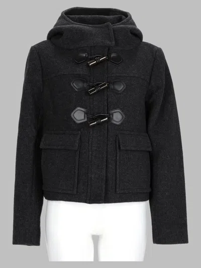 Ganni Women's Wool-blend Jacket With Recycled Polyester In Black