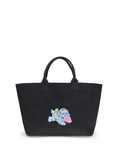 GANNI GANNI WOMEN XXL PUPPY TOTE BAG
