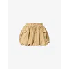 Ganni Womens Lark Bubble-hem Cotton Mini Skirt